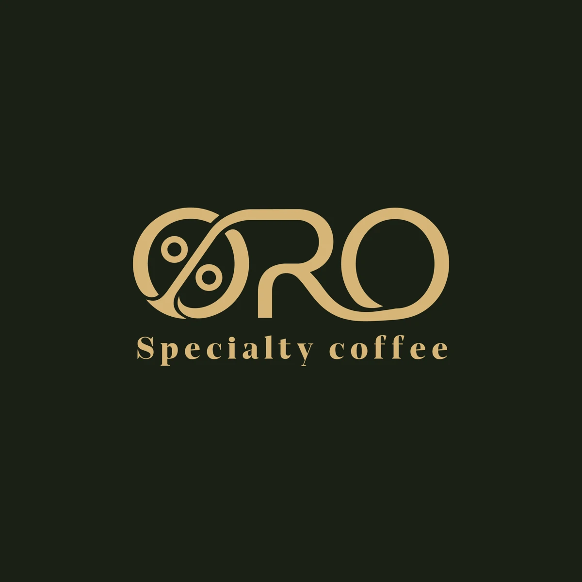 ORO coffee logo, refined brand mark